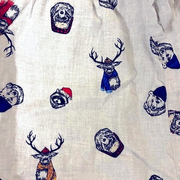 Old Navy Pajama Lounge Pants Brushed Flannel Drawstring Mens XL Winter Animals - Picture 4 of 12
